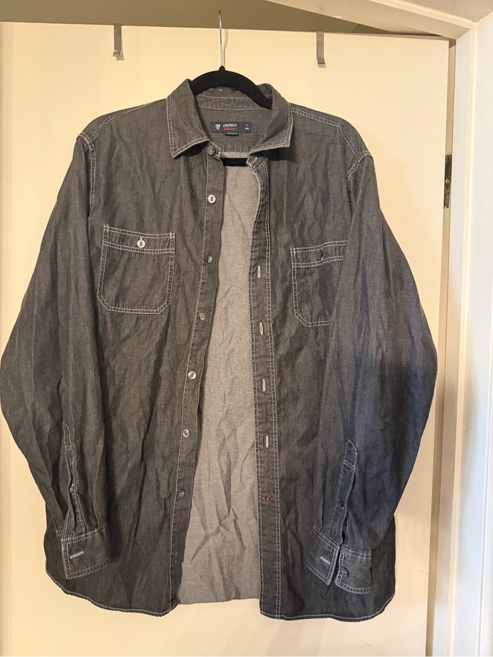 Daniel Cremieux Men's Charcoal Button-Front Shirt Jacket